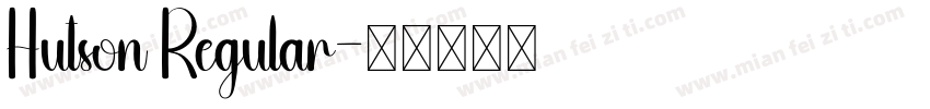 Hutson Regular字体转换